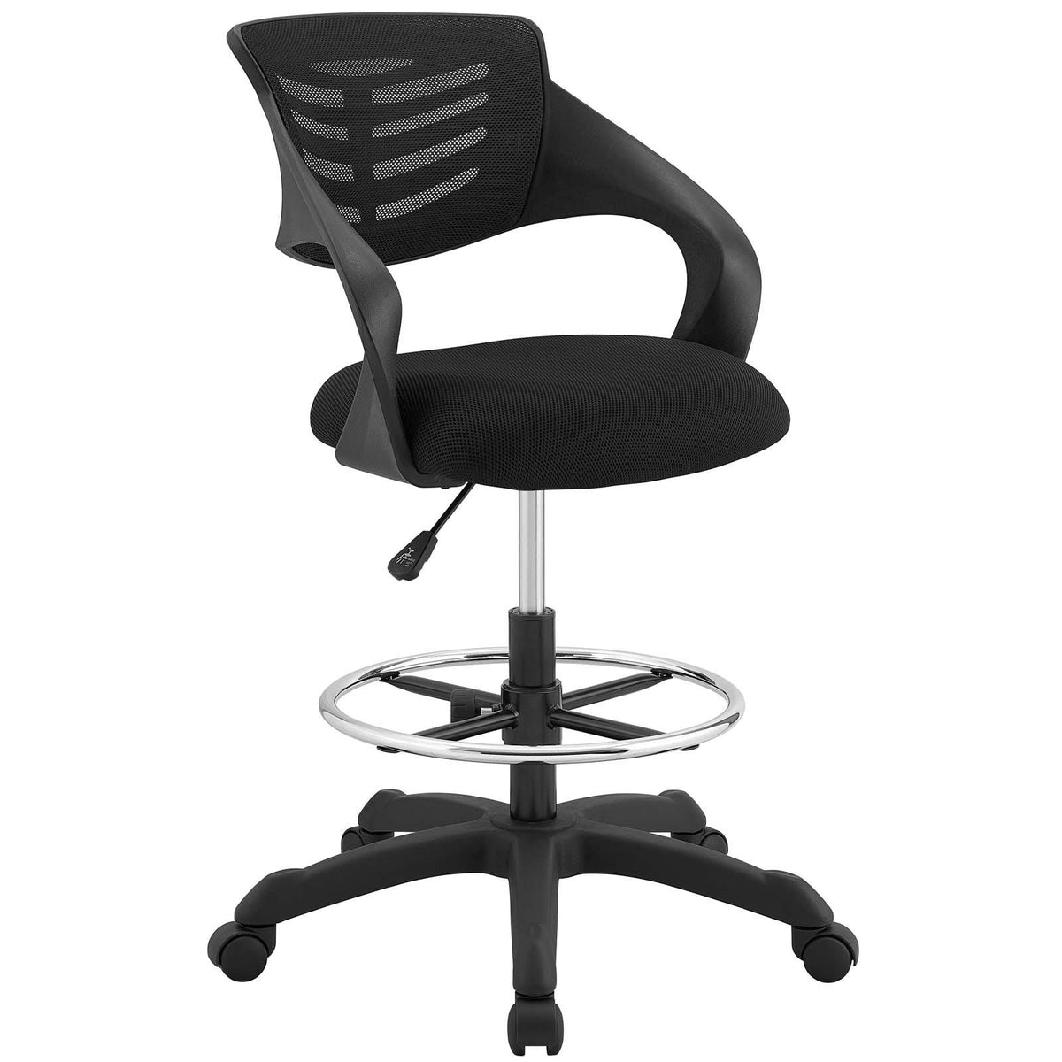 Orange Mesh Drafting Chair V543127