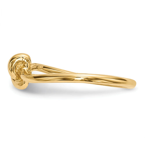 14K Yellow Gold Polished Knot Ring Size 7 S650
