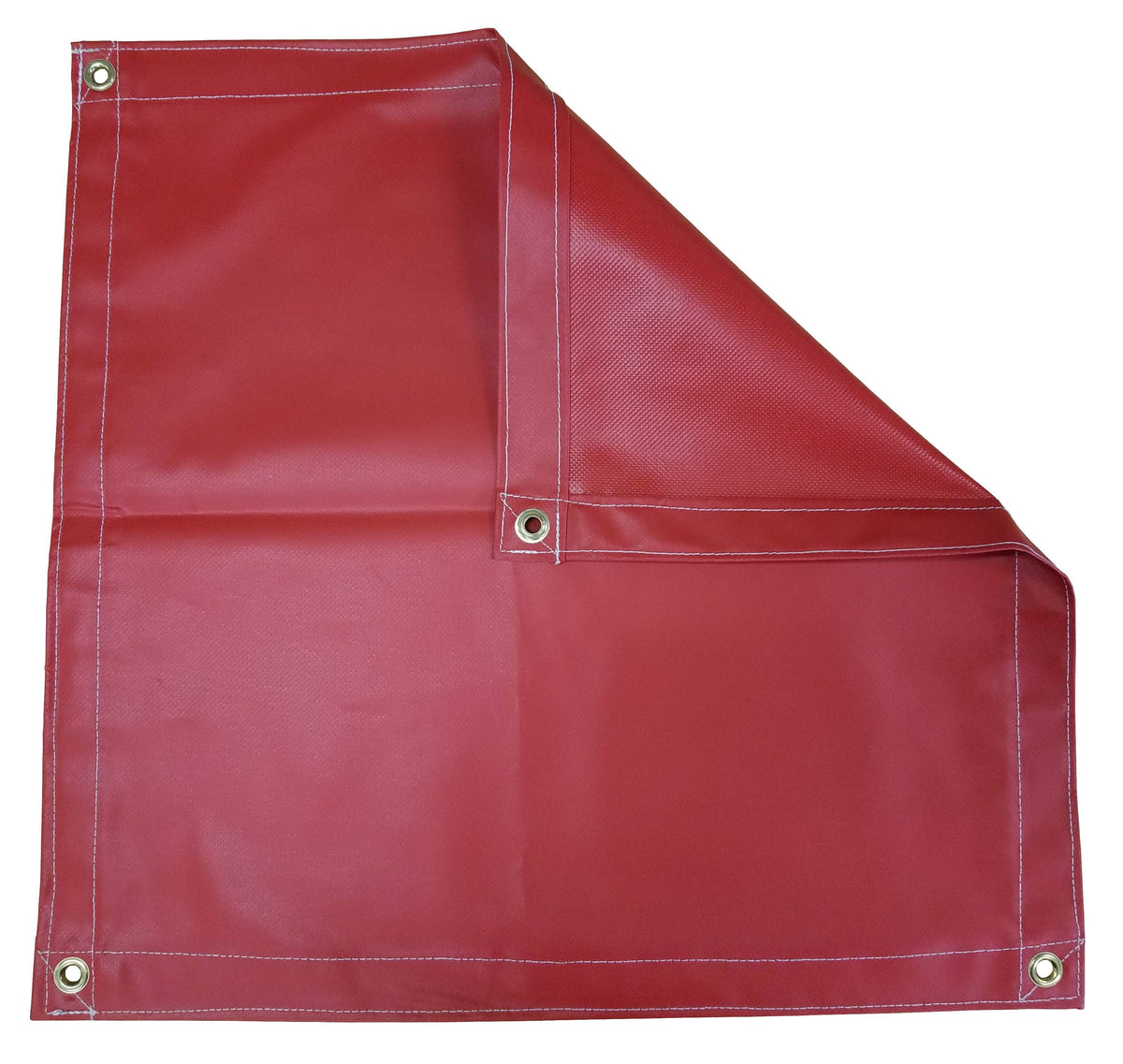 10x10 Red Vinyl Coated Tarp 18 oz. C1488