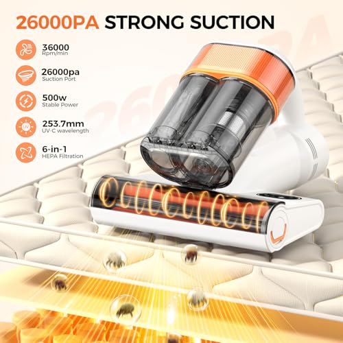 500W 26Kpa Corded Mattress Vacuum Cleaner S55855