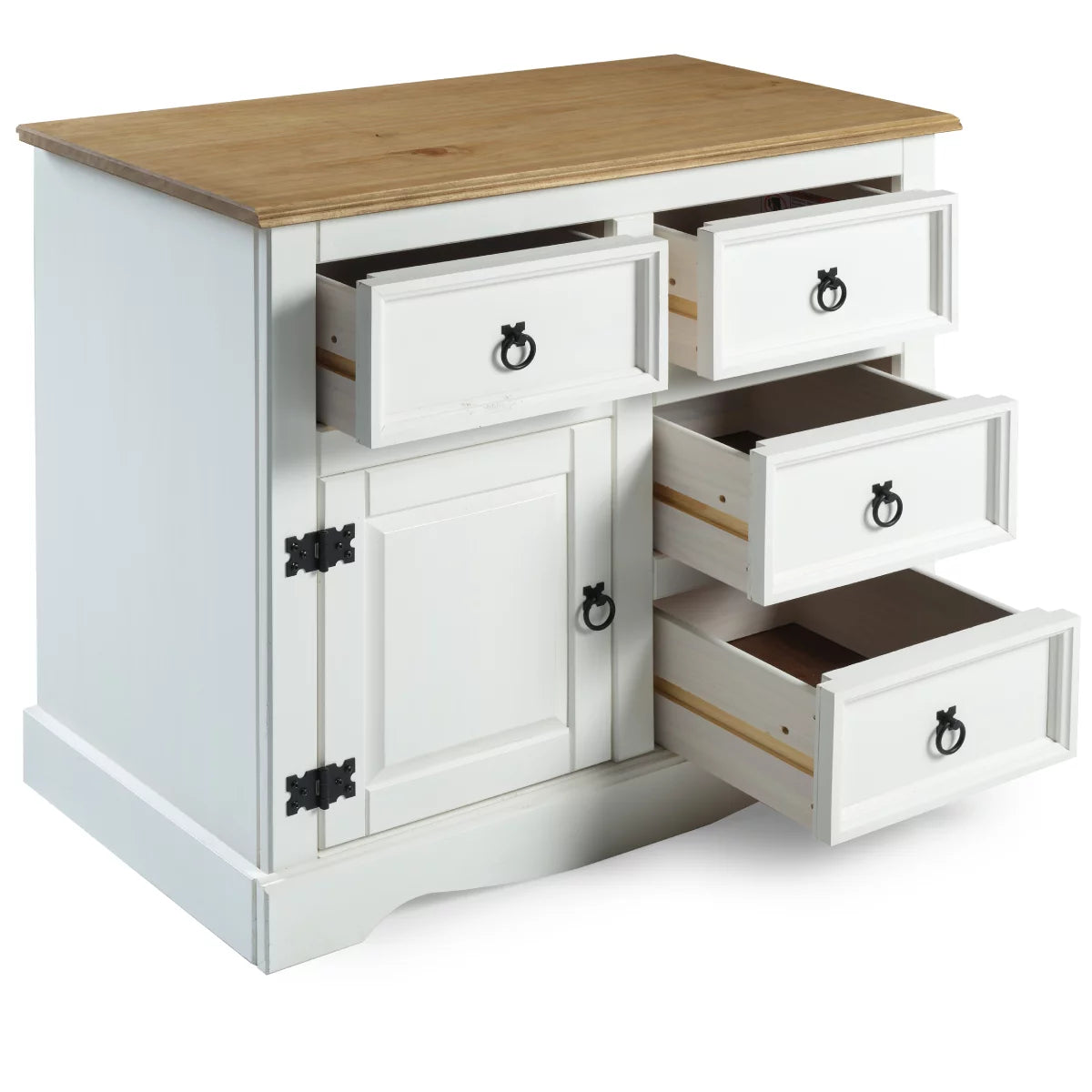 Wood Buffet Sideboard 1 Door 4 Drawers U418688