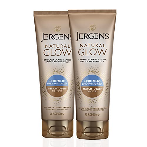 Medium to Tan Skin Tone Self Tanner Body Lotion and SPF 20 Facial Sunscreen I2111