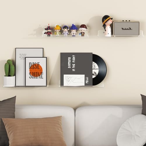 10 Pack White Acrylic Shelf 15" Z86406