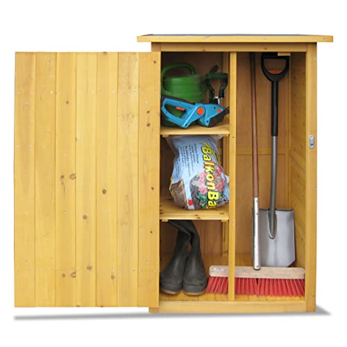 71" Wooden Outdoor Storage Shed with Adjustable Shelves G56534