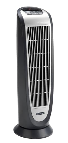 Ceramic Tower Heater with Remote Control, Black M4763