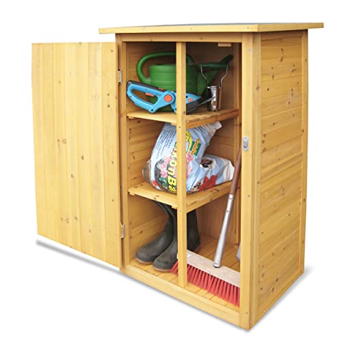 71" Wooden Outdoor Storage Shed with Adjustable Shelves G56534