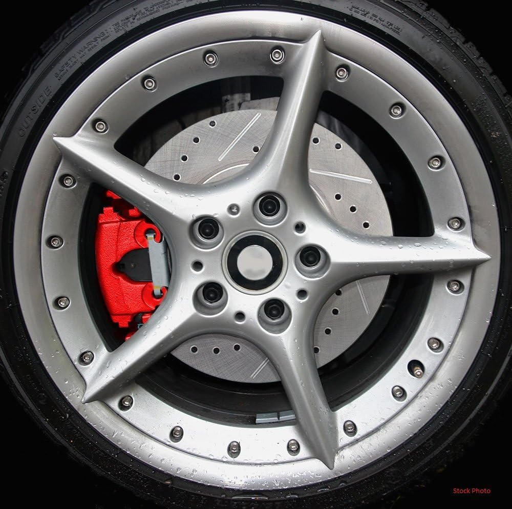 Red Coated Caliper Pair with Hardware Brake Kit D75204