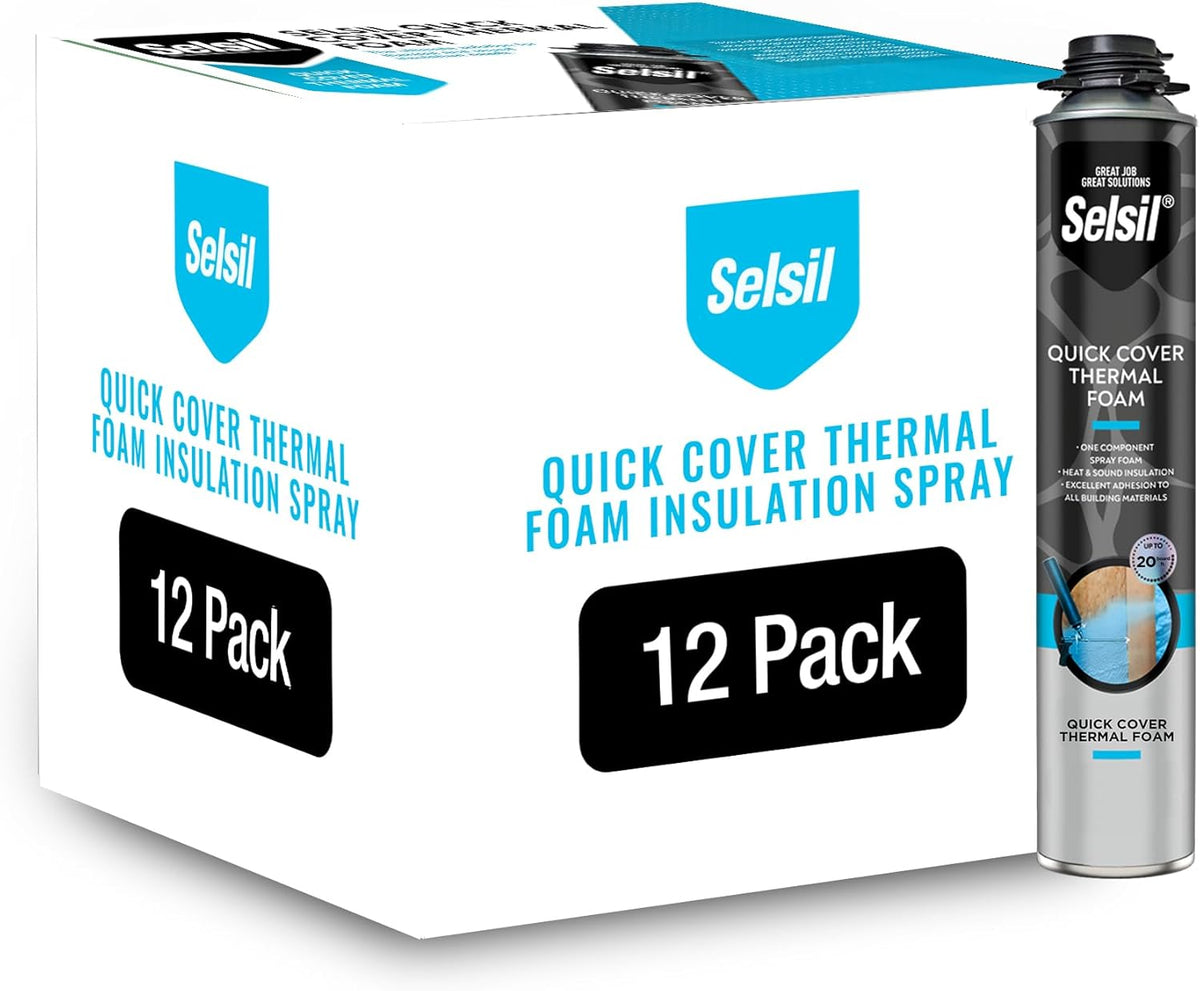 12 Pack Spray Foam Insulation, 25 oz E690121