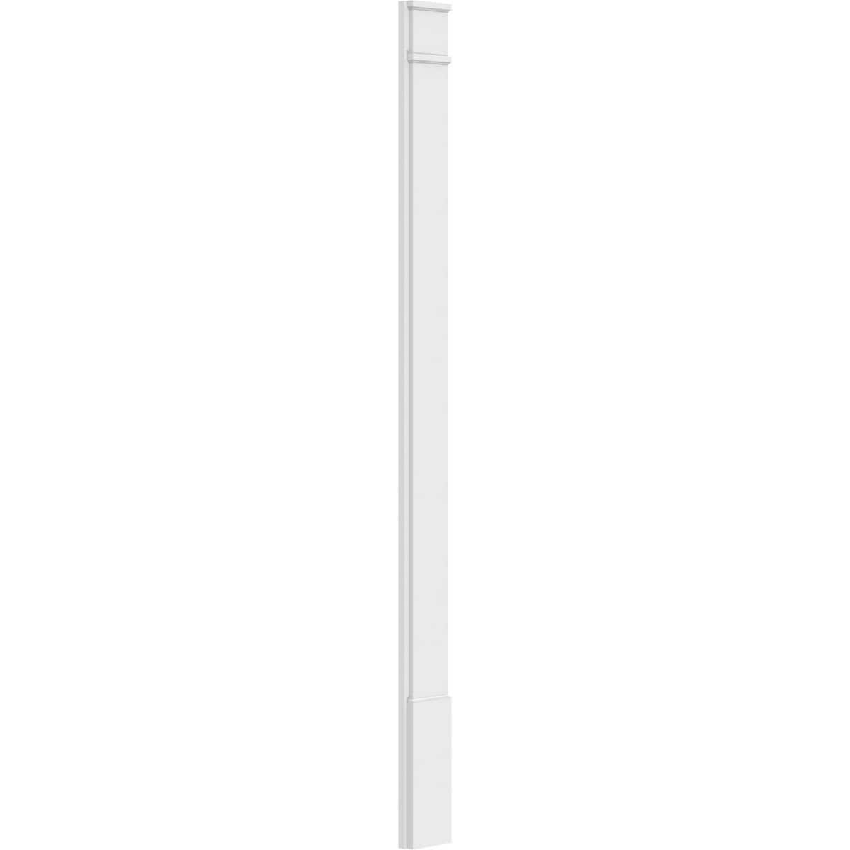 Plain PVC Pilaster with Standard Capital & Base (Pair) O75865