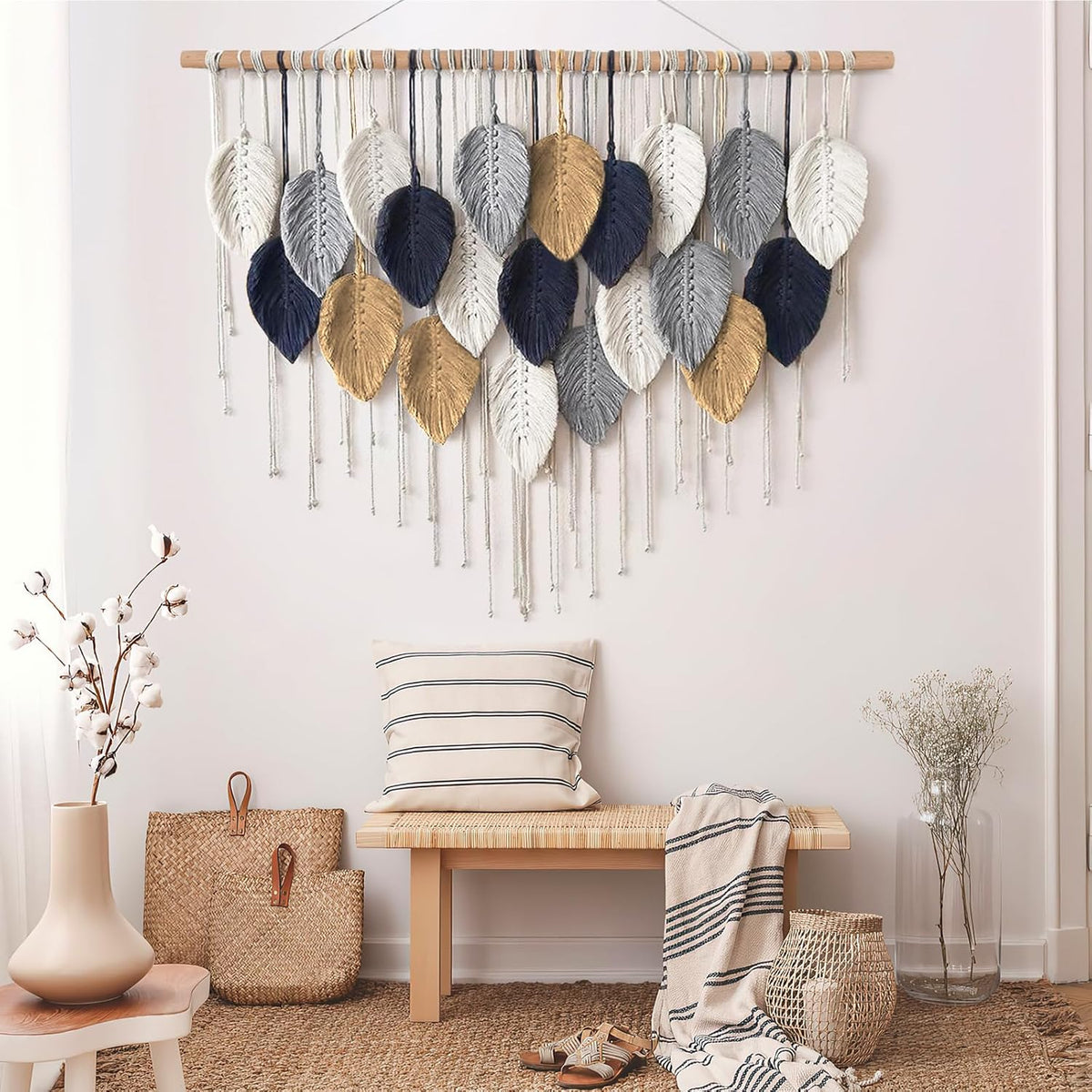 Macrame Wall Hanging Woven Tapestry Wall Art Decor Z1531