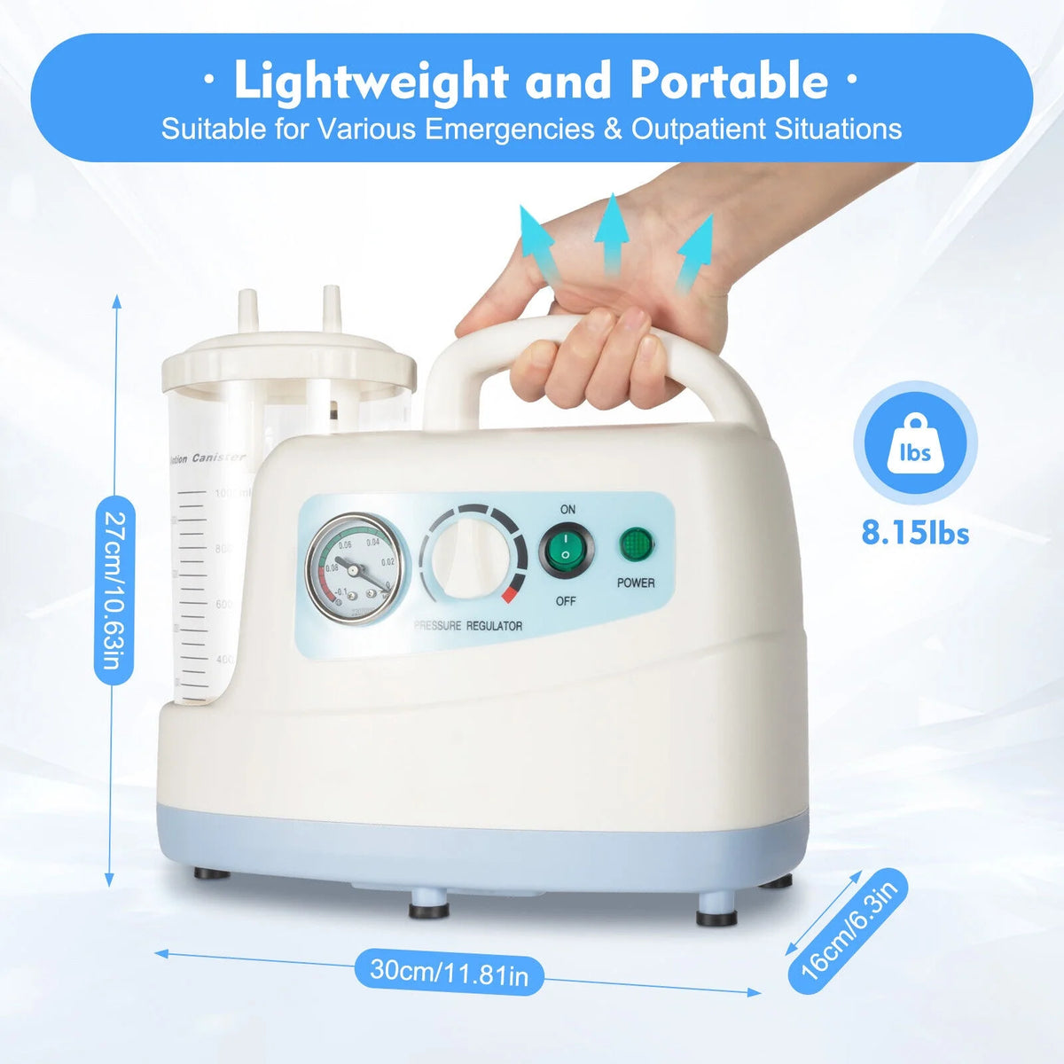 1000ML Portable Medical Suction Unit F32150