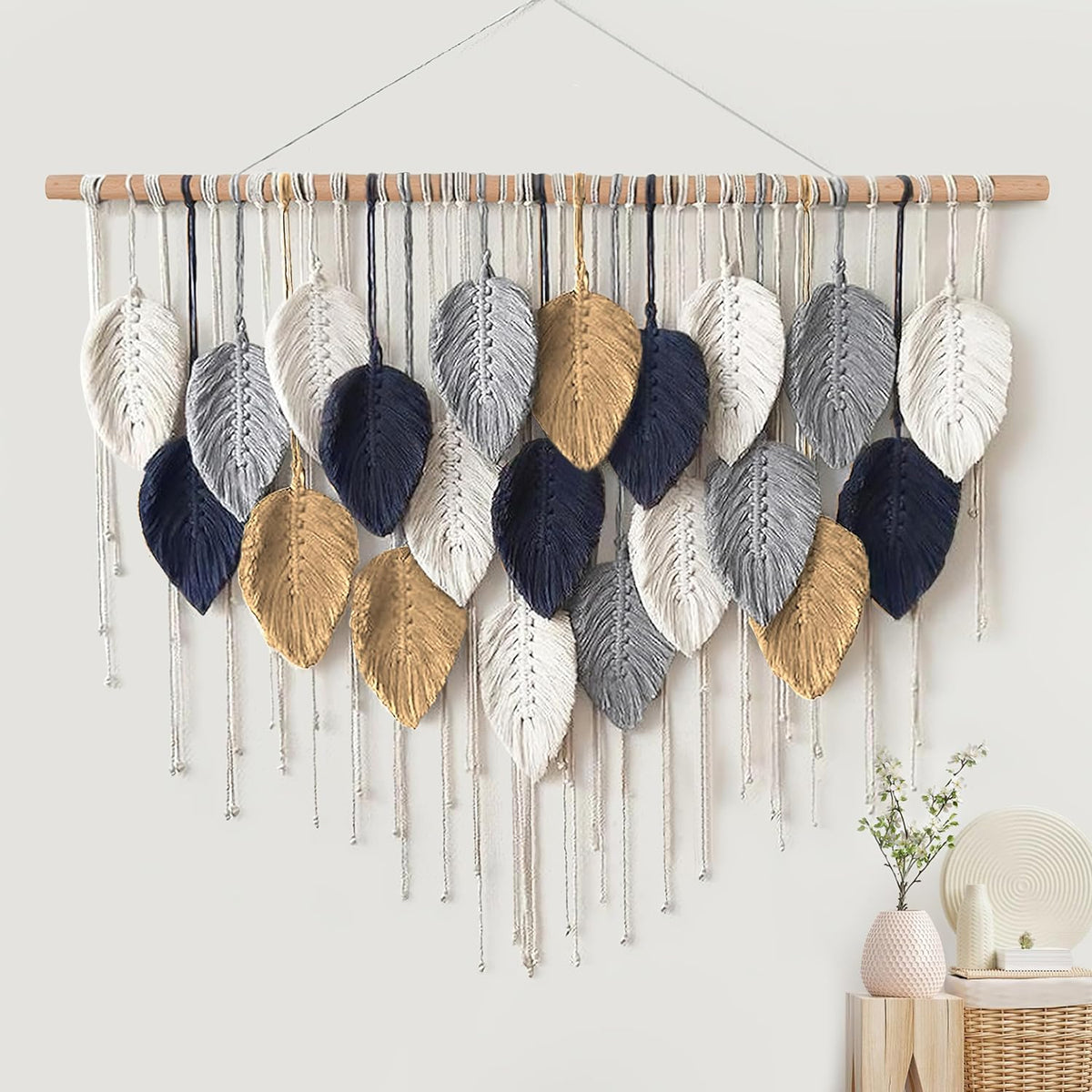 Macrame Wall Hanging Woven Tapestry Wall Art Decor Z1531