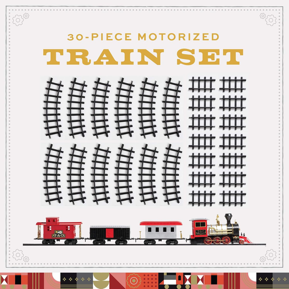 Motorized Train Set 30-Piece with Light-Up LED A834362
