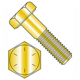 5/16-18 x 2-3/4x22 Hex Head Cap Screw Steel Zinc Yellow Gr. 8 L359543