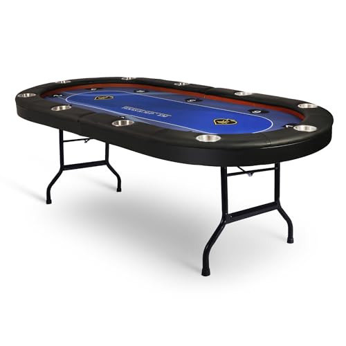 84" Foldable Blackjack Poker Table with Cup Holders H720846