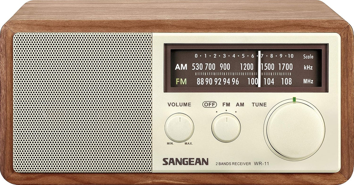 Wood Cabinet AM/FM Table Top Analog Radio M99166