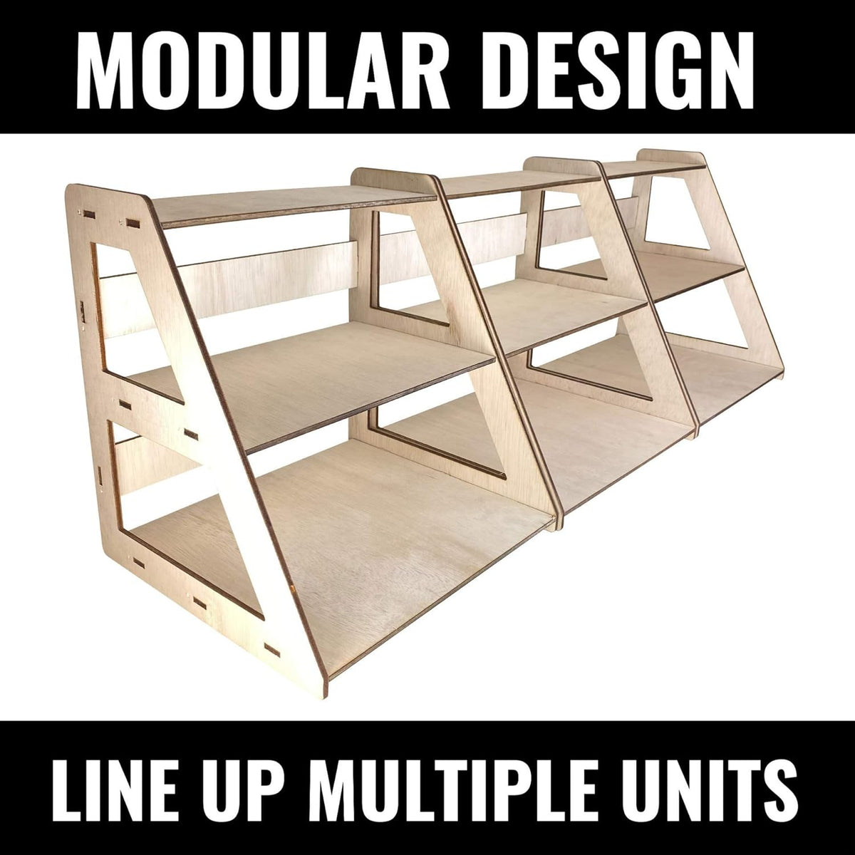 3-Tier Portable Display Stand with Shelves S434970