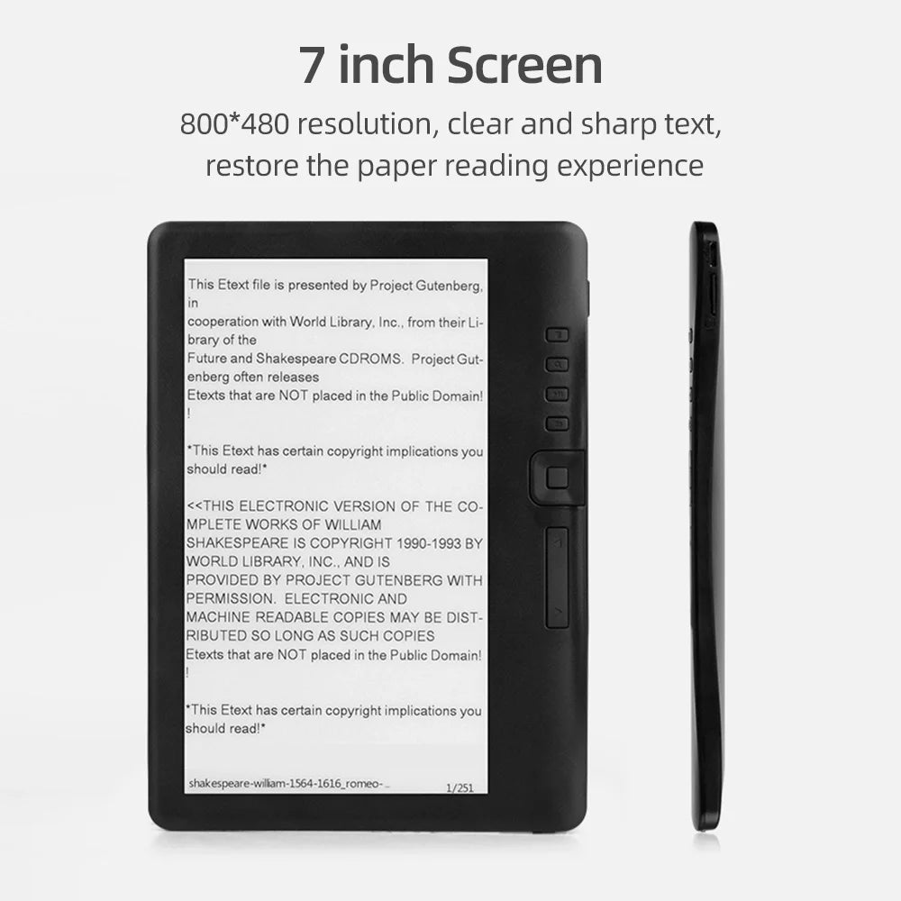 7 inch E-book Reader with 8GB Memory V73787