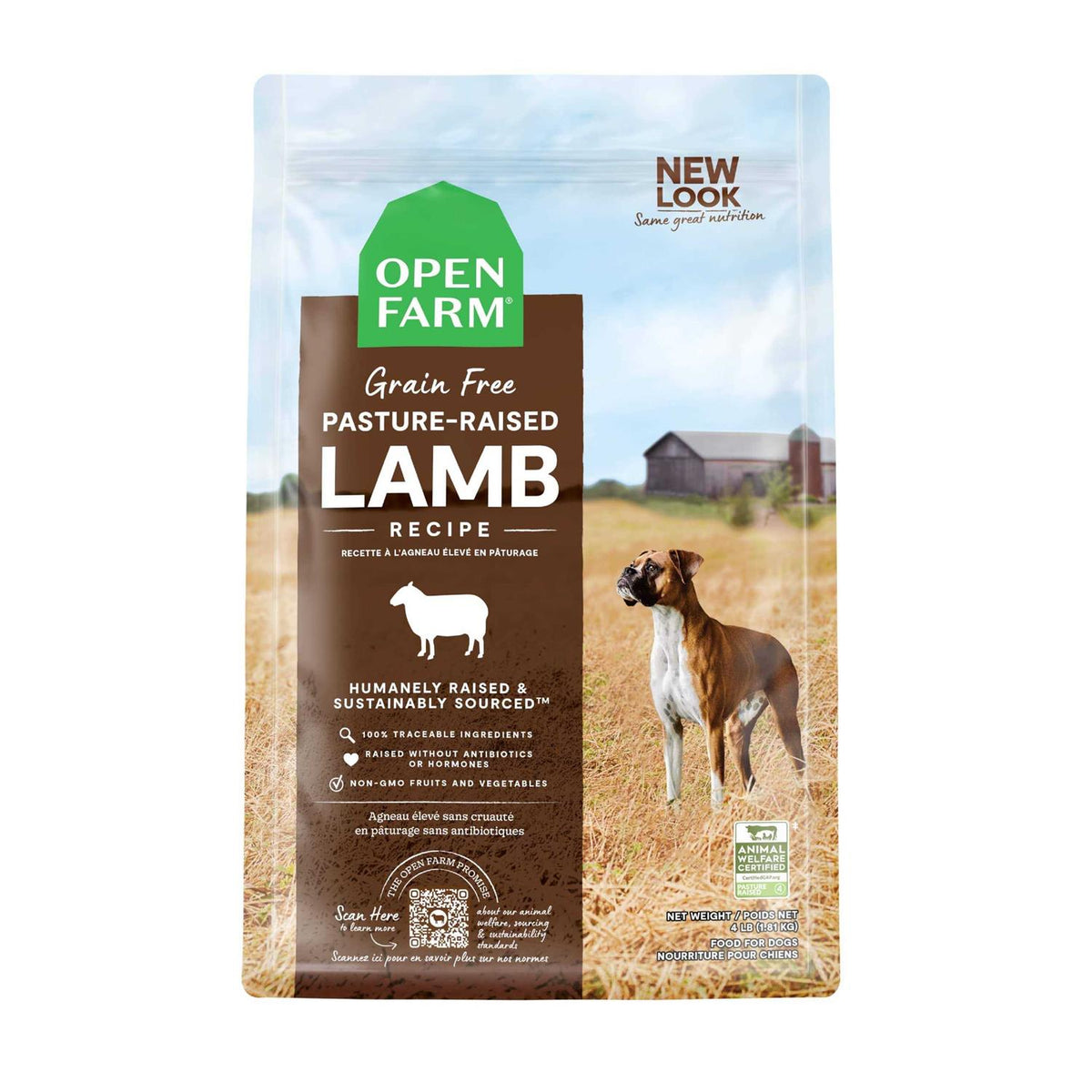 Grain-Free Pasture Raised Lamb Dry Dog Food W48974