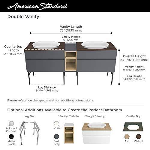 33 in. Above Counter Sink Top with Single Faucet Hole in Walnut B90366