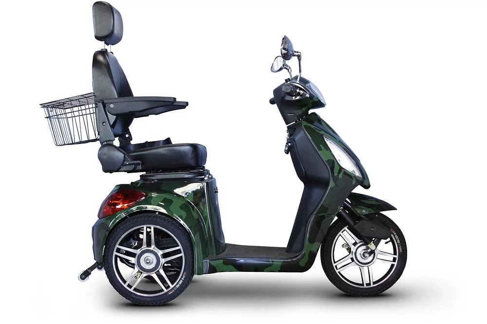 3 Wheeled Wide Body Mobility Scooter with Anti Theft Alarm, Red Z844507