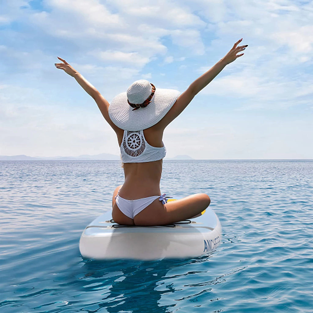 Yellow Inflatable Stand Up Paddle Board with Bag H331772