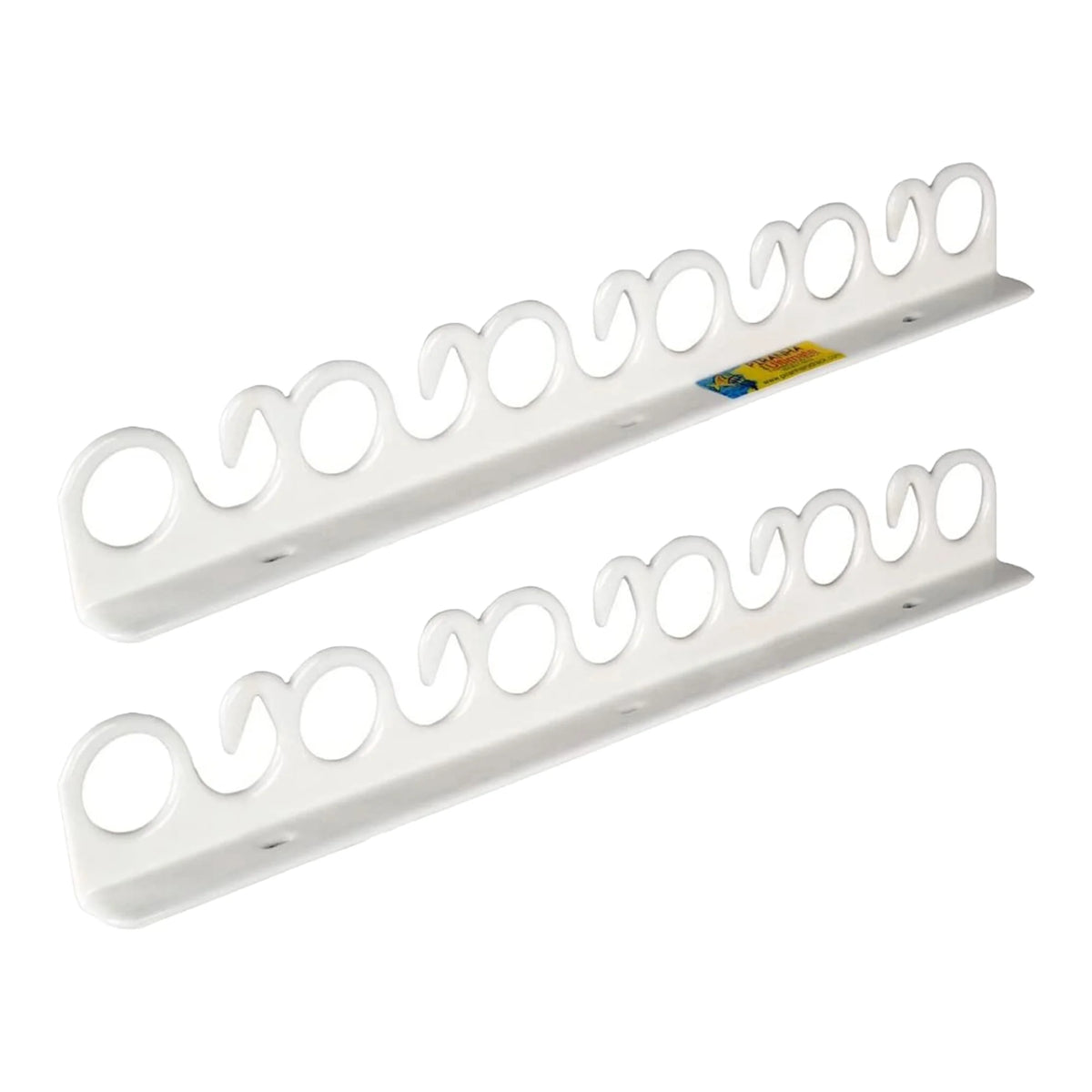 Overhead & Wall Mount Fishing Rod Rack, Holds 11 Rods, 2 Pack E6996