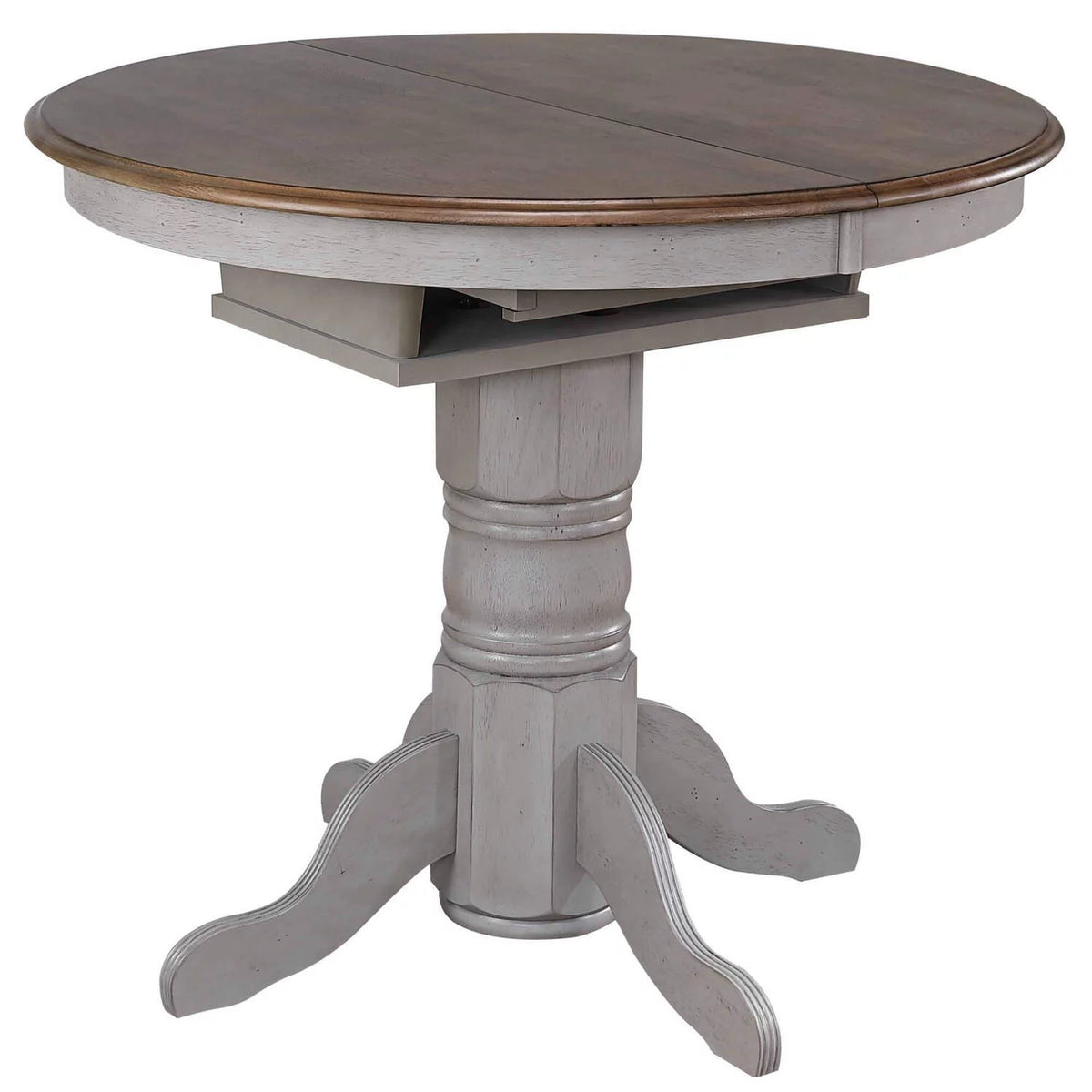 42" Round to 60" Oval Wood Pub Table E5950