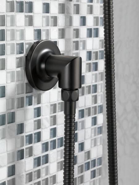 Matte Black Slide Bar with Hand Shower W67918