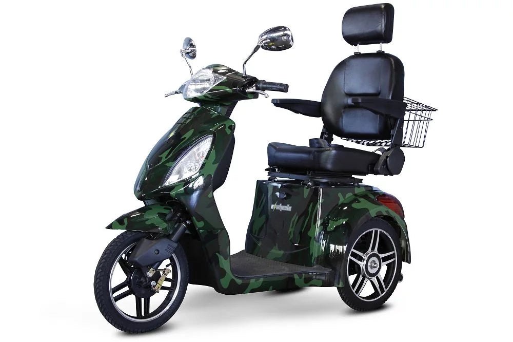 3 Wheeled Wide Body Mobility Scooter with Anti Theft Alarm, Red Z844507