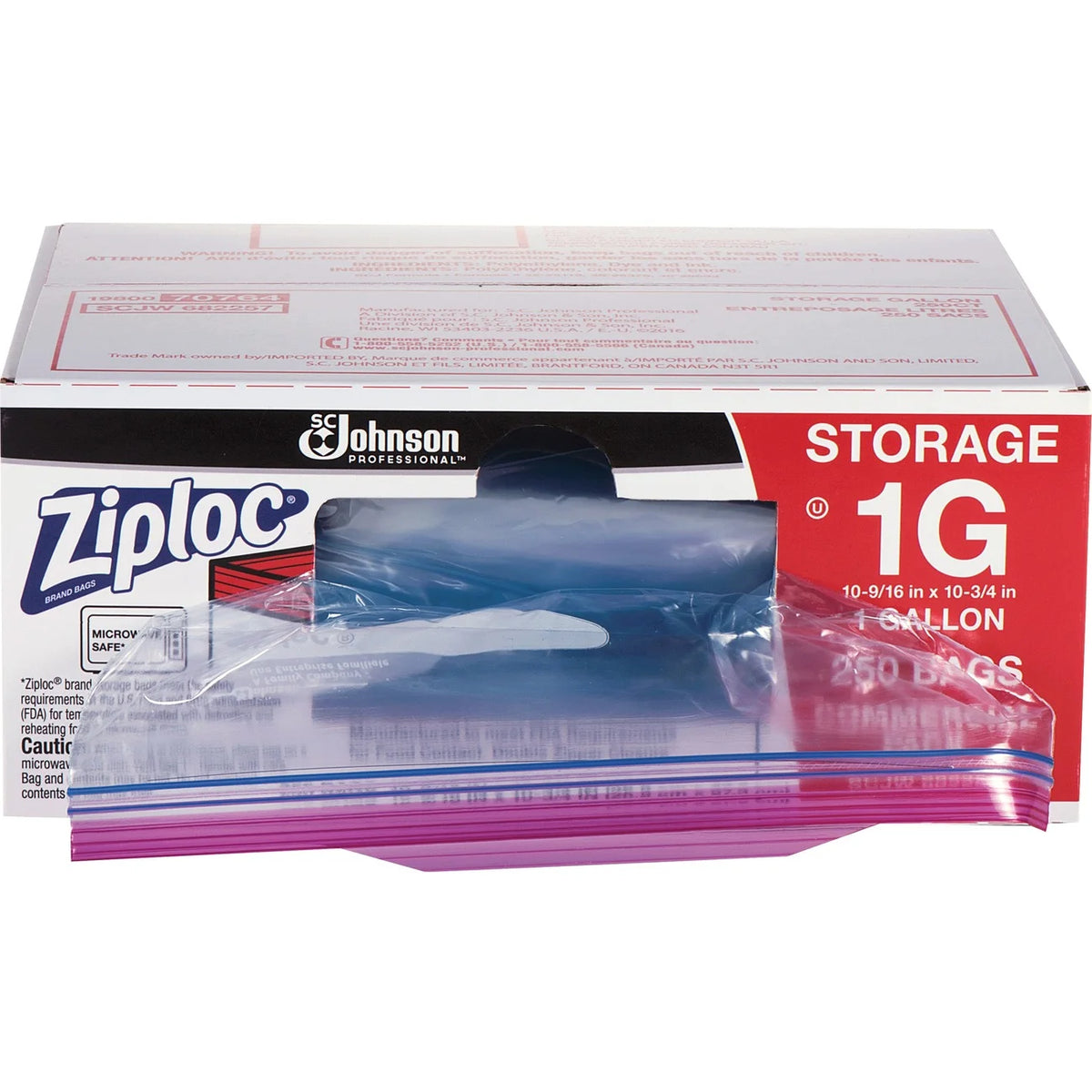 Gallon Zipper Storage Bags 250 Ct A2584