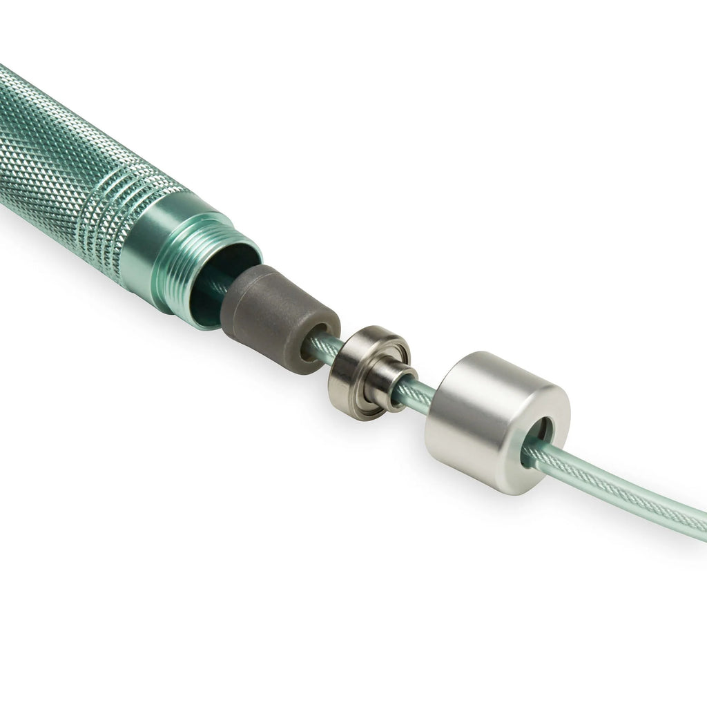 Green Adjustable Cable Jump Rope E3938