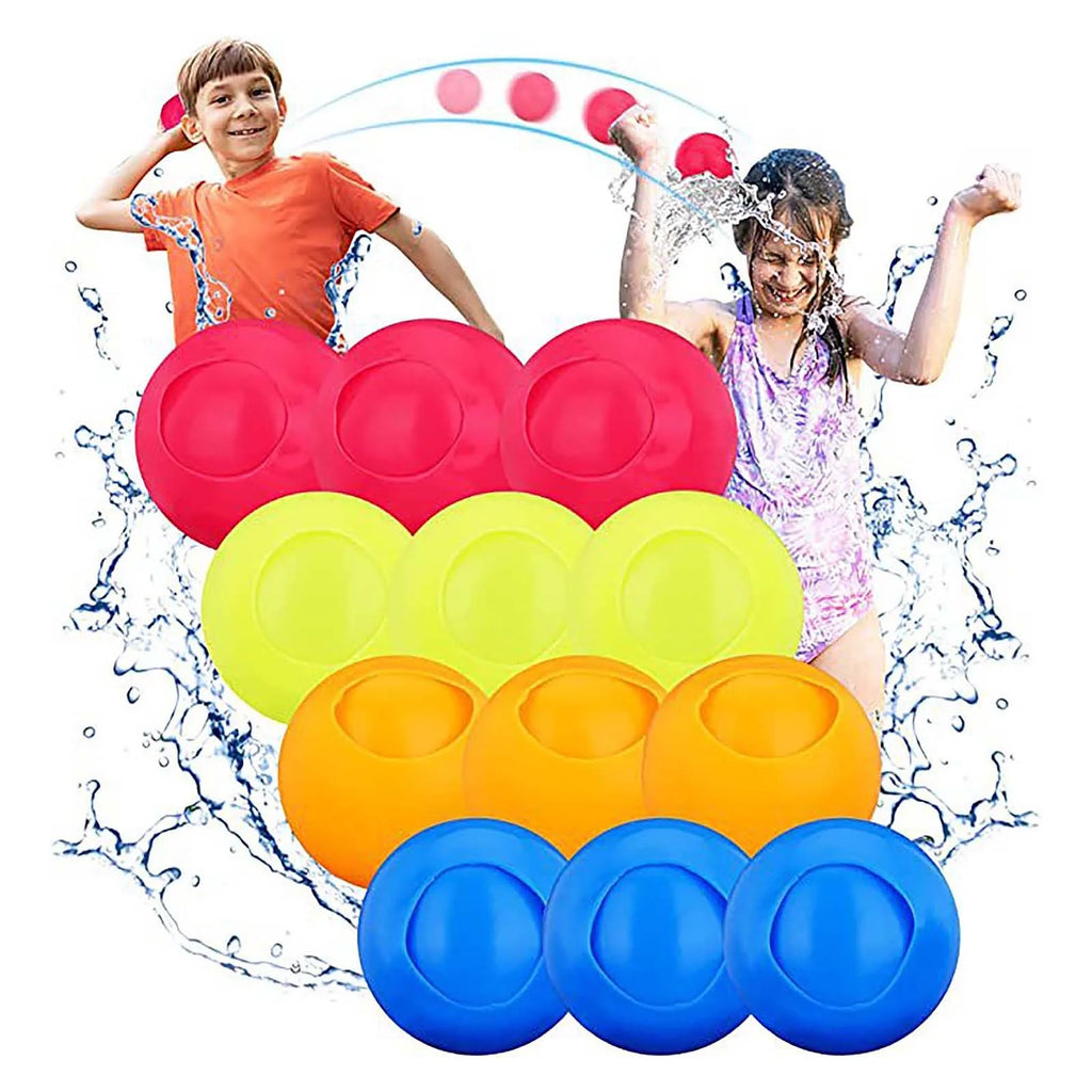 12 Pack Reusable Water Balloons Self Sealing H48145