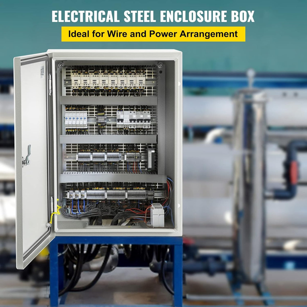 16 x 12 x 8'' NEMA 4X Steel Electrical Box with Mounting Plate A619134