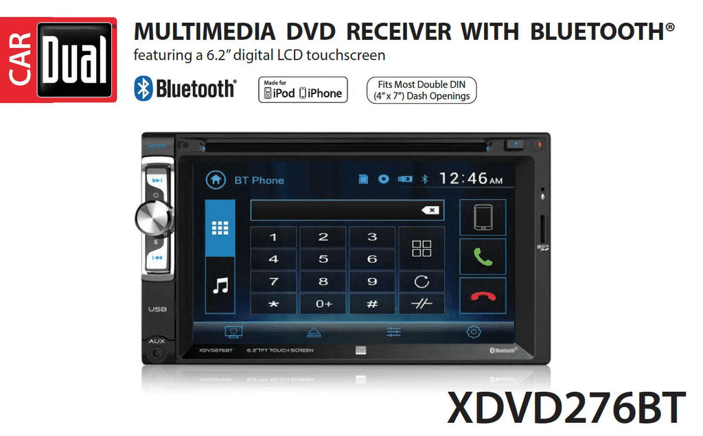 6.2 inch Double Din Car Stereo W14868