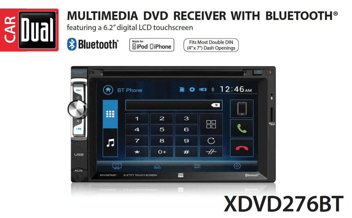6.2 inch Double Din Car Stereo W14868