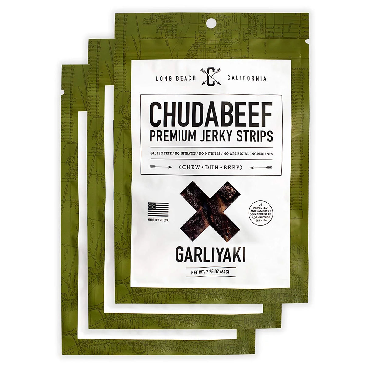 Beef Jerky 3 Bags 2.25 oz D813