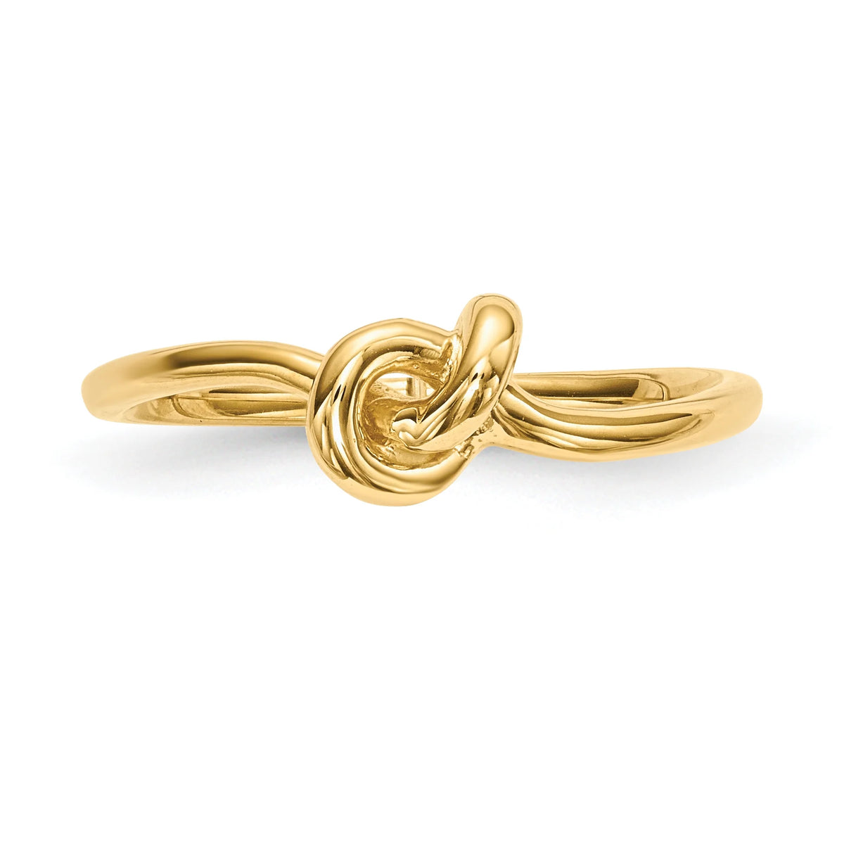 14K Yellow Gold Polished Knot Ring Size 7 S650