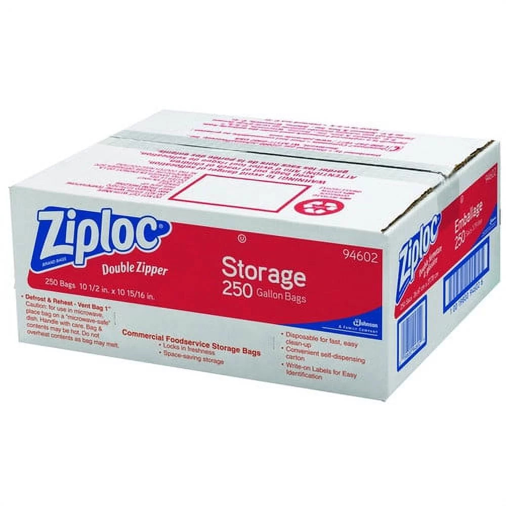 Gallon Zipper Storage Bags 250 Ct A2584