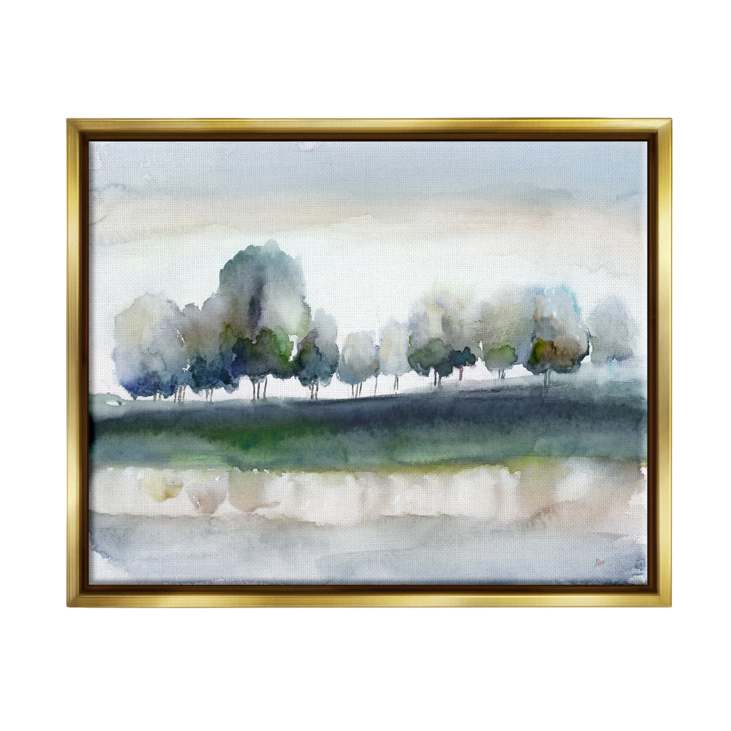 Metallic Gold Framed Canvas Print Wall Art S186958