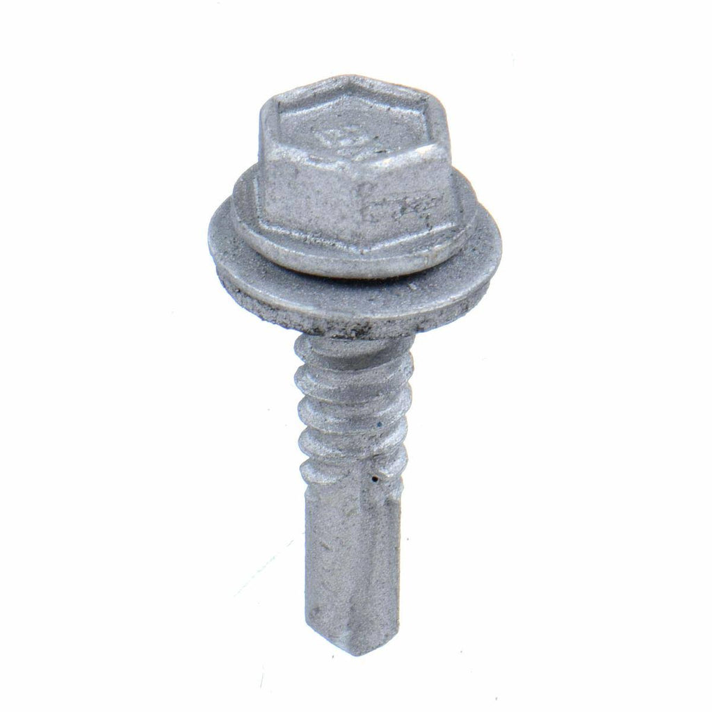 7/8x22 Steel Self Drilling Screw with Hex Washer Head and Climaseal Finish M595260