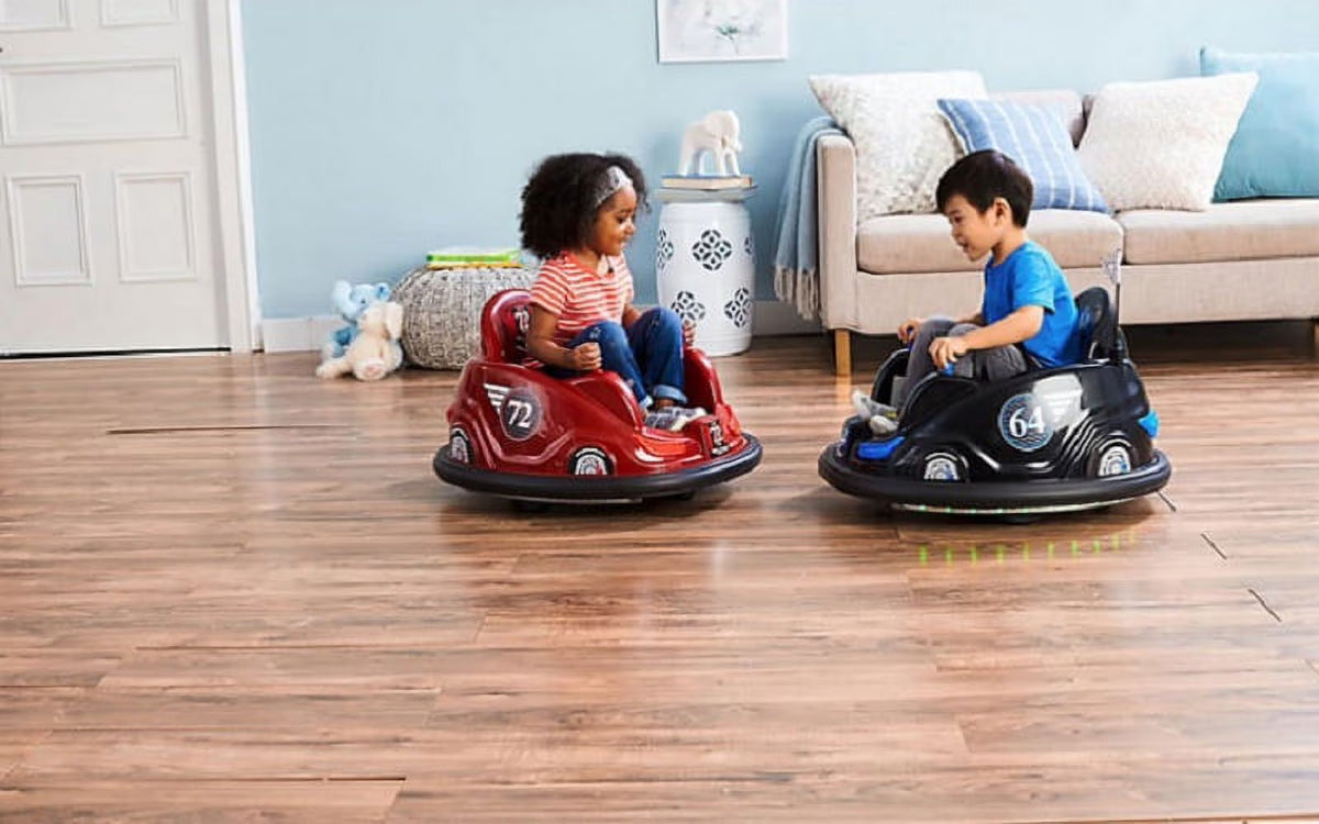 Red/Black 2 Pack Electric Bumper Cars K21354