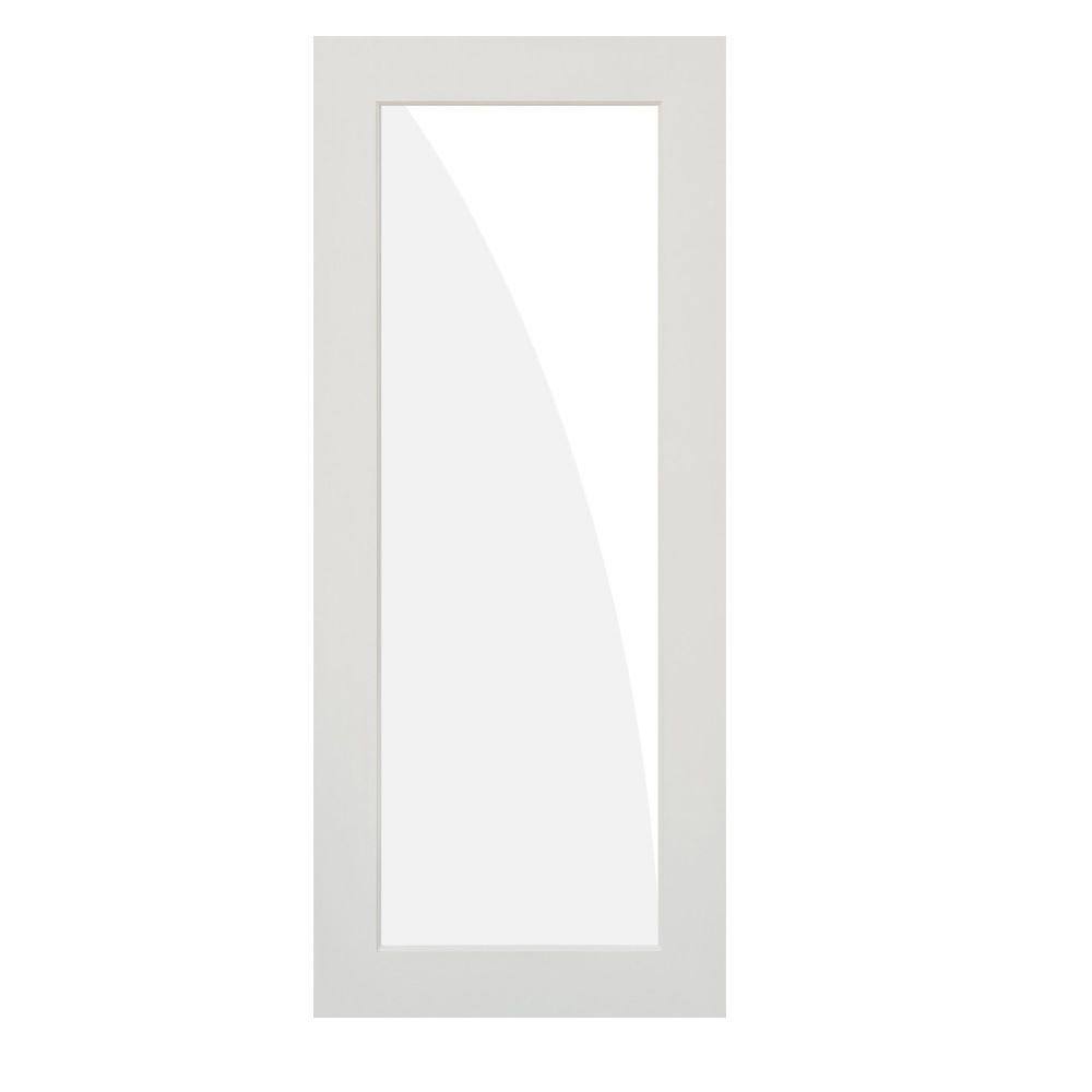 36 in. x 96 in. Primed Solid Hybrid Core MDF Wood Interior Door Slab X298