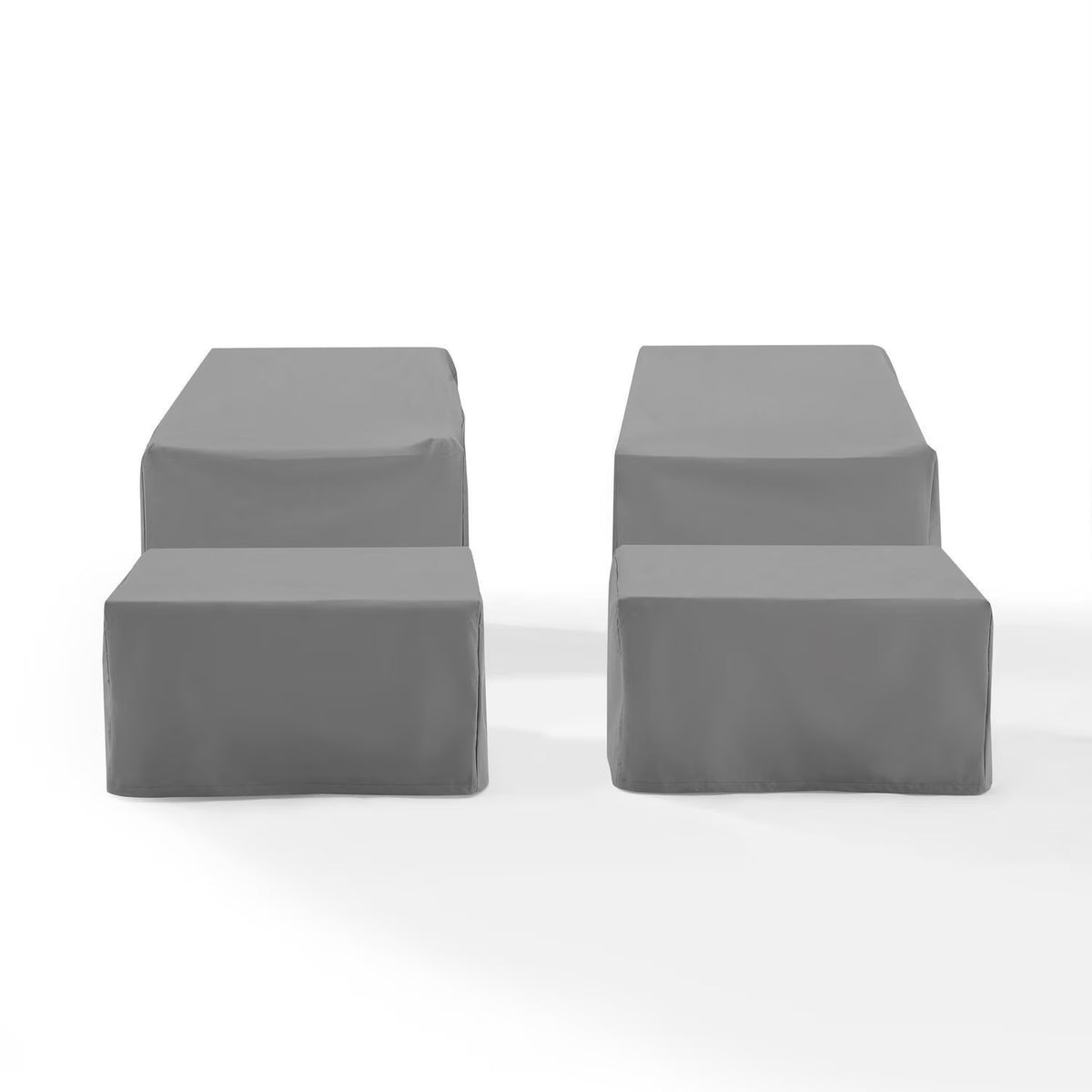 Gray 4 Piece Patio Vinyl Conversation Cover Set S22763