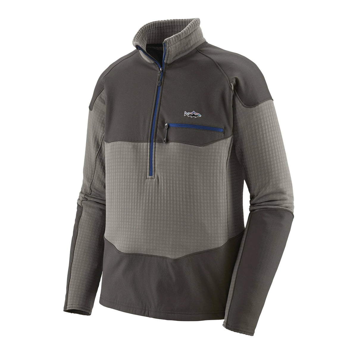 Men's XL Feather Grey Long-Sleeved 1/4-Zip I493