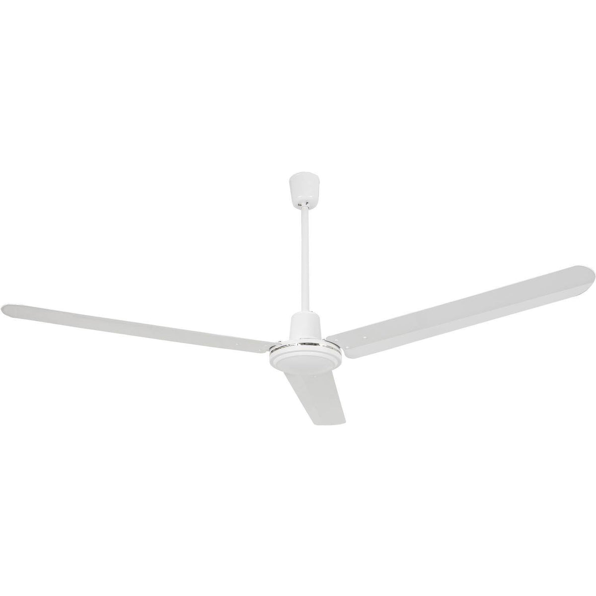 Industrial Ceiling Fan White 60 inch with 4 Speed Controller E28848