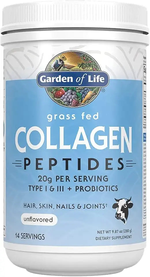 Unflavored Hydrolyzed Collagen Peptides Powder 14 Servings V1913