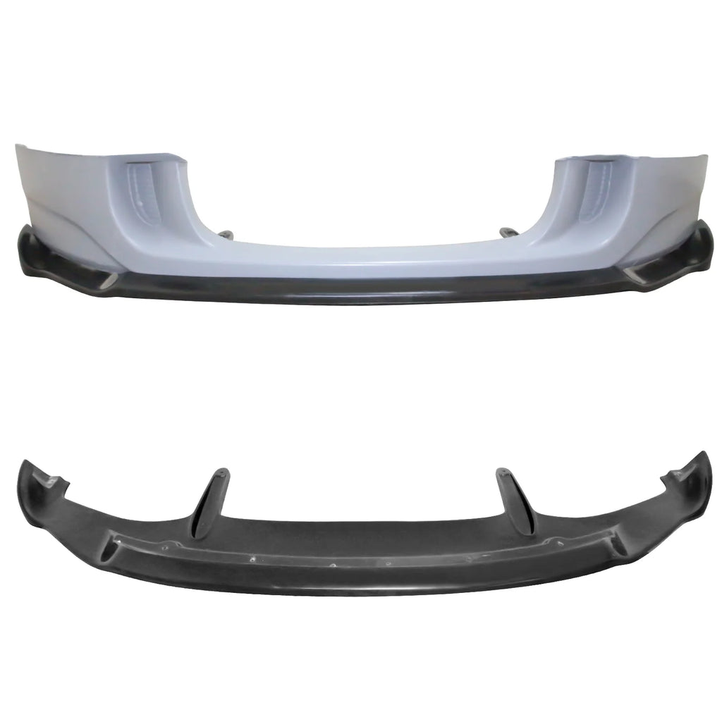 Black Urethane Front Bumper Lip Spoiler U2962
