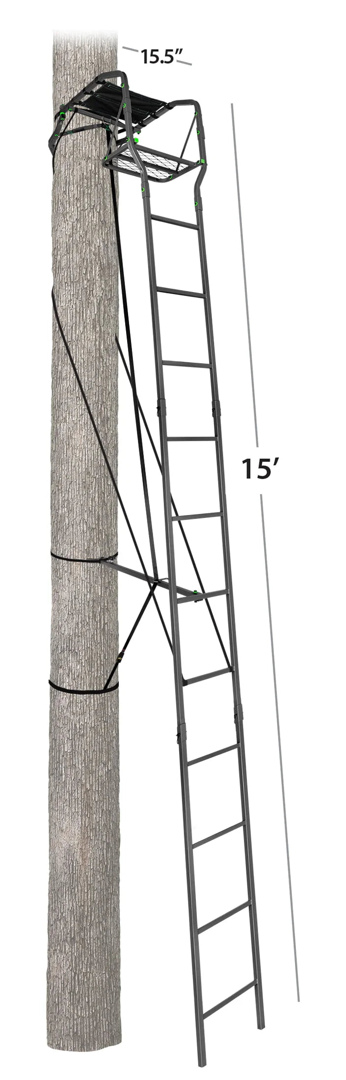 15' Single Person Ladder Treestand W69379