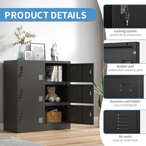 9 Door Metal Storage Locker with Locks Z93481